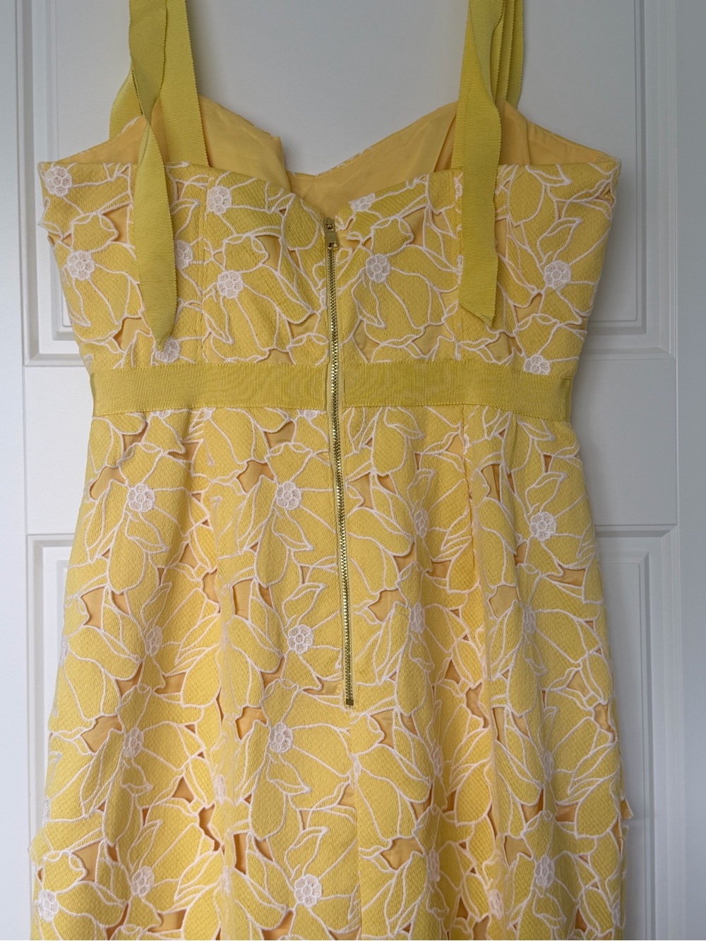 J. Crew Yellow Floral Midi Dress - Picture 8 of 15